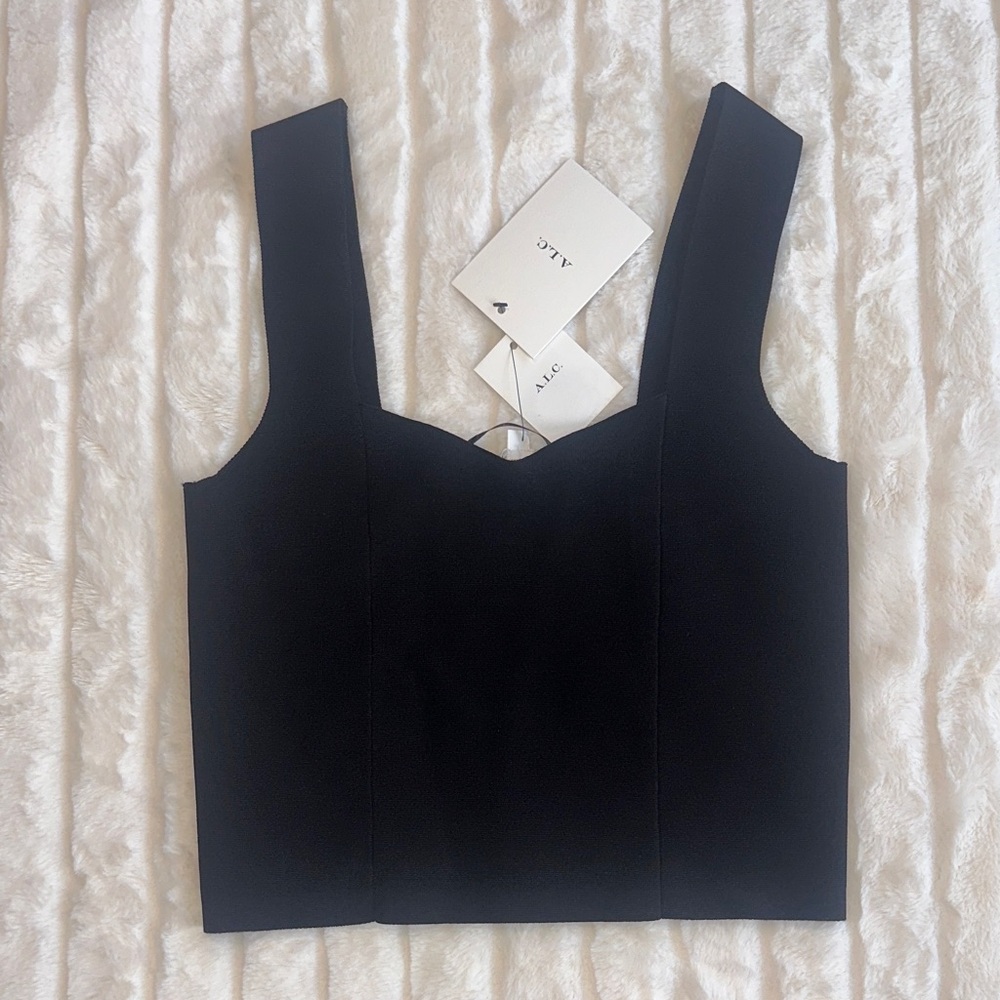 A.L.C. Women's Elegant Black Tank Top